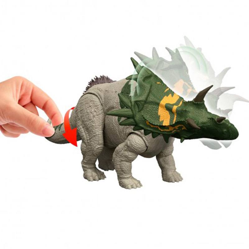 Jurassic World Figura dinossauro Wild Roar Attack Spiclypeus - Imagem 1
