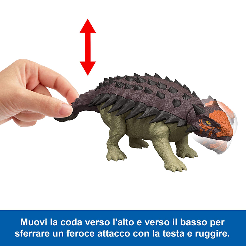 Jurassic World Dinossauro Roar Attack Ankylosaurus - Imagem 1