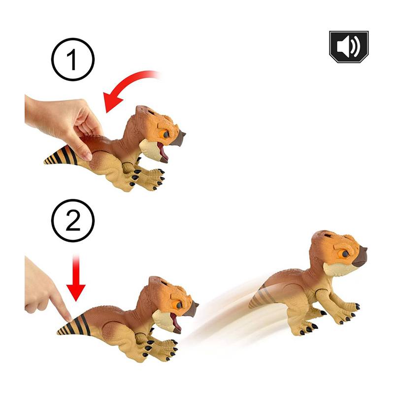 Jurassic World Figura Dinossauro Interativo Aquilops - Movimento e sons - Imagem 1