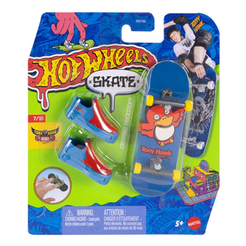 Hot Wheels - Patinete de dedo Skate Talon Shred