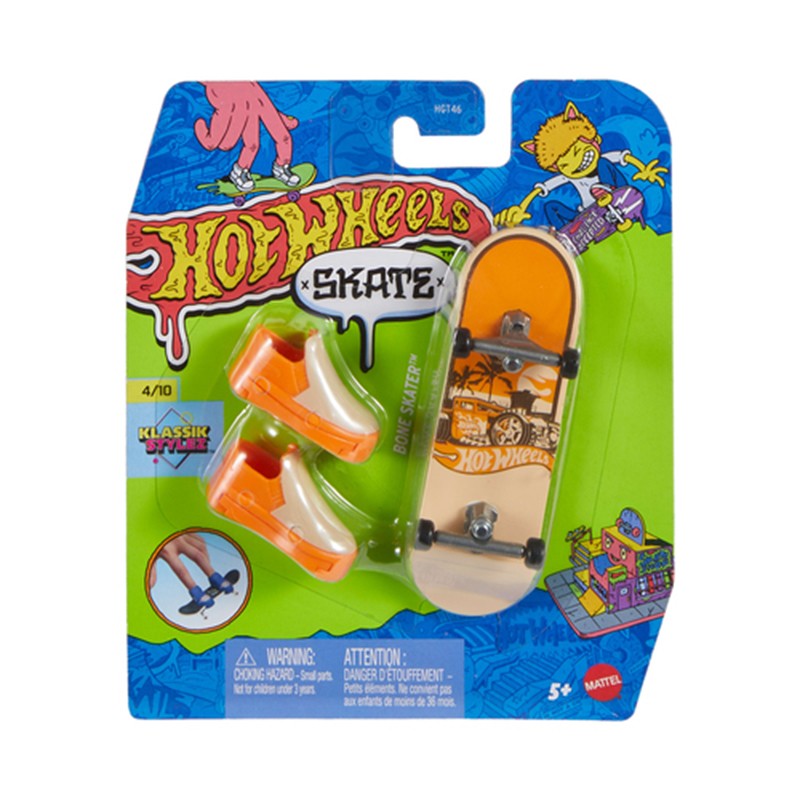 Hot Wheels - Patinete de dedo Skate Bone