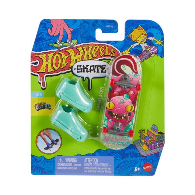 Hot Wheels - Patinete de dedo Skate Thanks Alotl