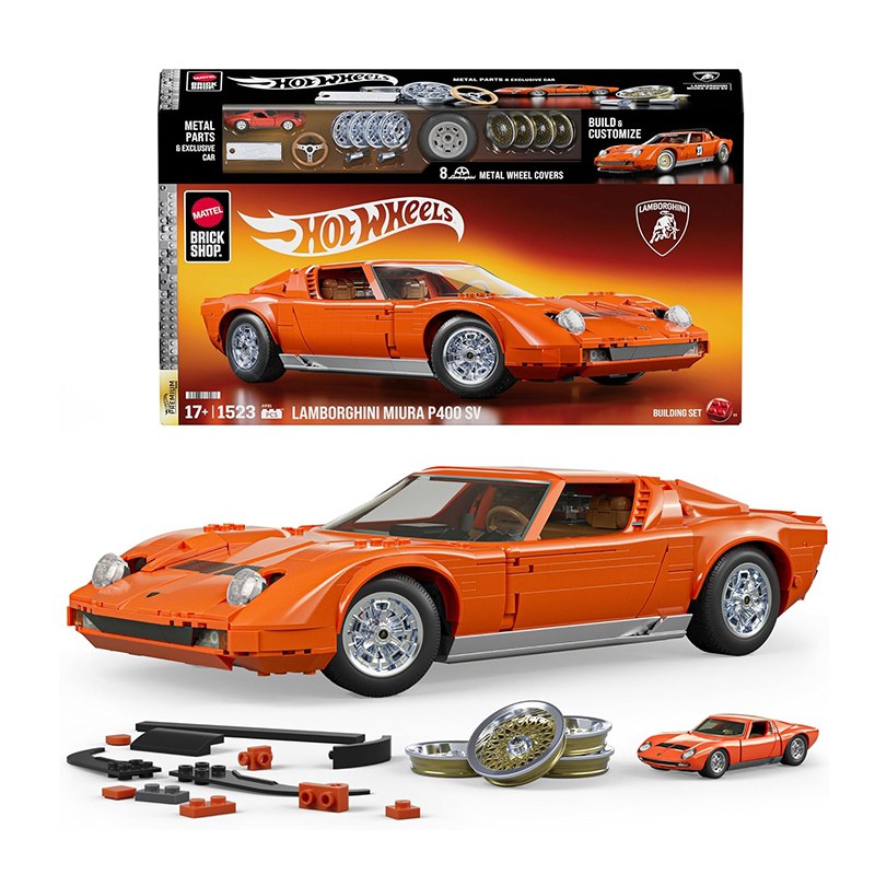 Mattel Brick Shop Hot Wheels Lamborghini Miura P400 SV 1523p