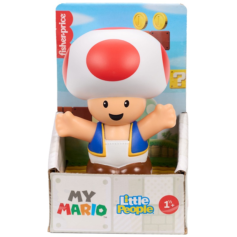 Mario Bros Little People Figura Toad Fisher-Price - Imagen 2