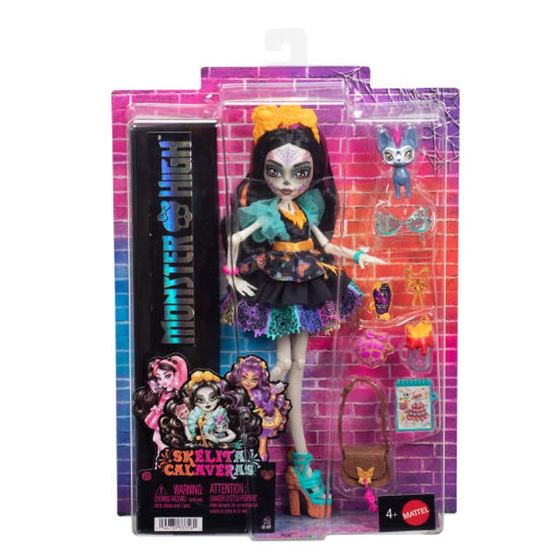 Monster High Muñeca Skelita Calaveras - Imagen 5