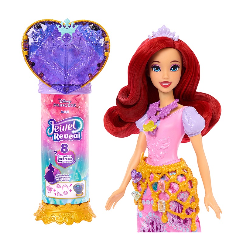 Disney Princesa Muñeca Ariel Jewel Reveal