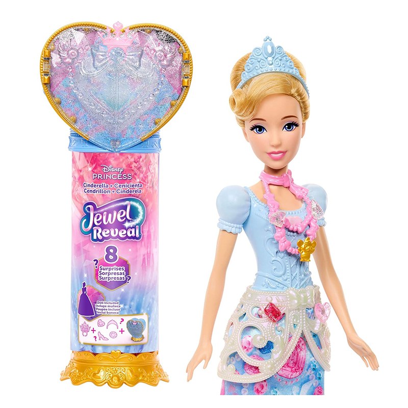 Disney Princesas Boneca Cinderela Jewel Reveal