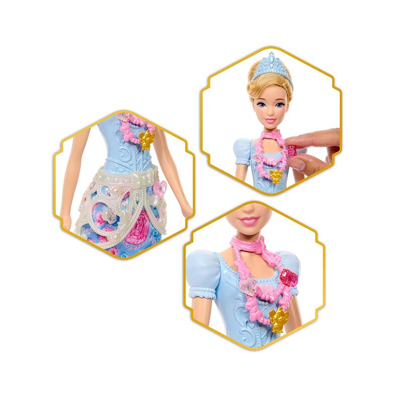 Disney Princesas Boneca Cinderela Jewel Reveal - Imagem 4