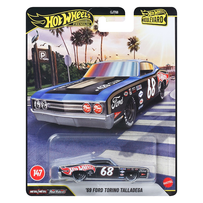 Hot Wheels Premium Boulevard Coche 69 Ford Torino Talladega