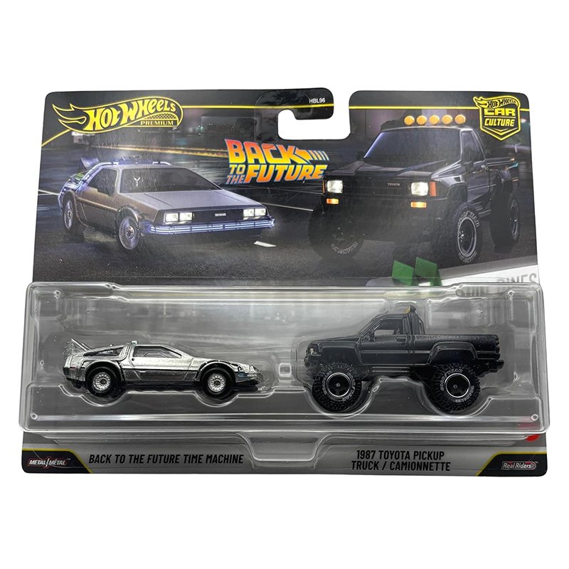 Hot Wheels Premium Pack 2 Coches Regreso al Futuro