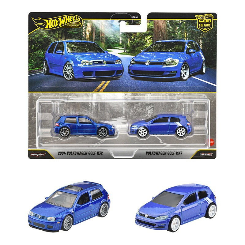 Hot Wheels Premium Pack 2 Cotxes Volkswagen Golf