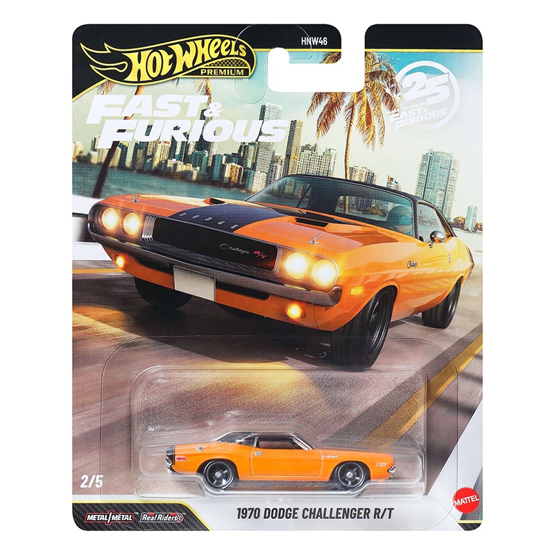 Hot Wheels Fast & Furious Coche 1970 Dodge Challenger RT 1:64