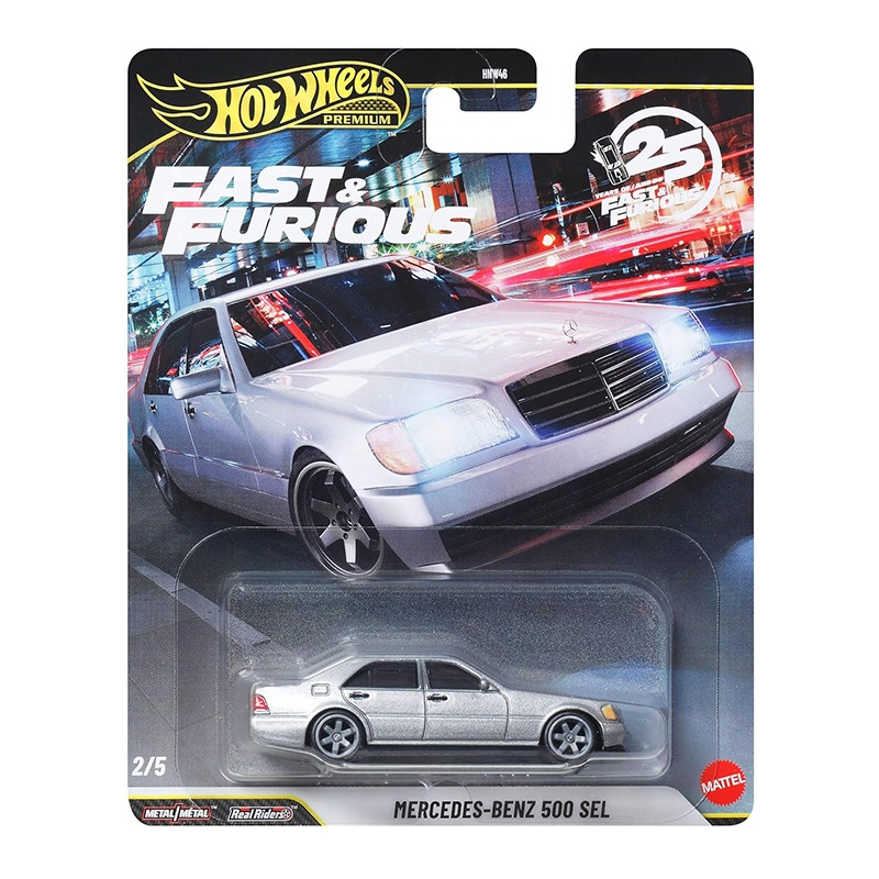 Hot Wheels Fast and Furious Carro Mercedes-Benz 500 SEL 1:64