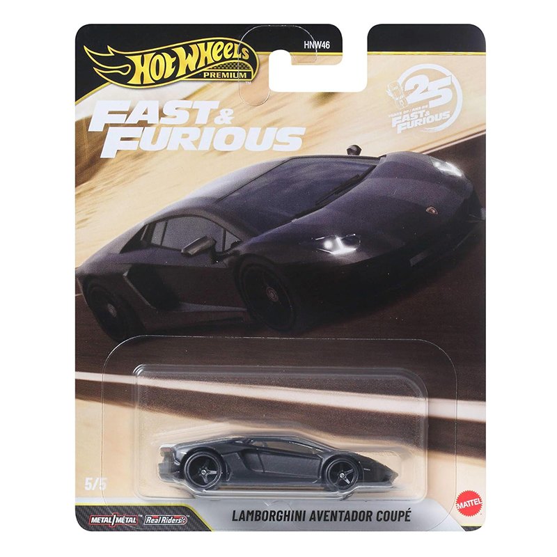 Hot Wheels Fast and Furious - Coche Lamborghini Aventador Coupé 1:64