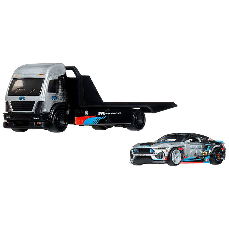 Hot Wheels Team Transport Camión con Ford Mustang 1:64 - Imagen 1