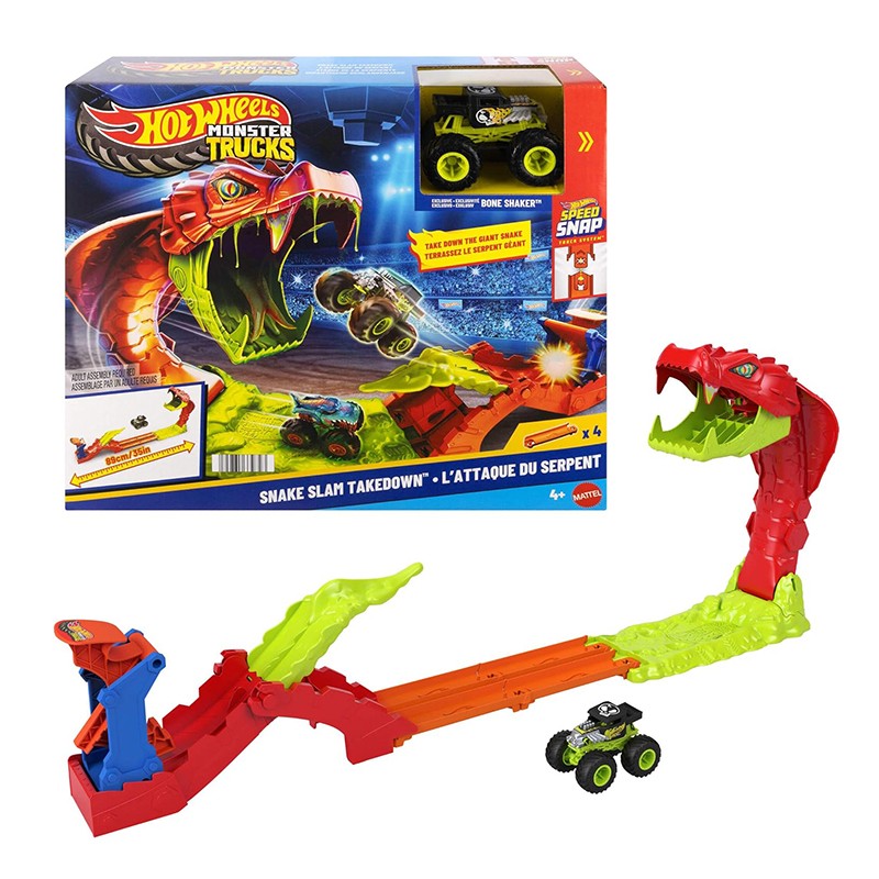 Hot Wheels Circuito Derriba a la Serpiente