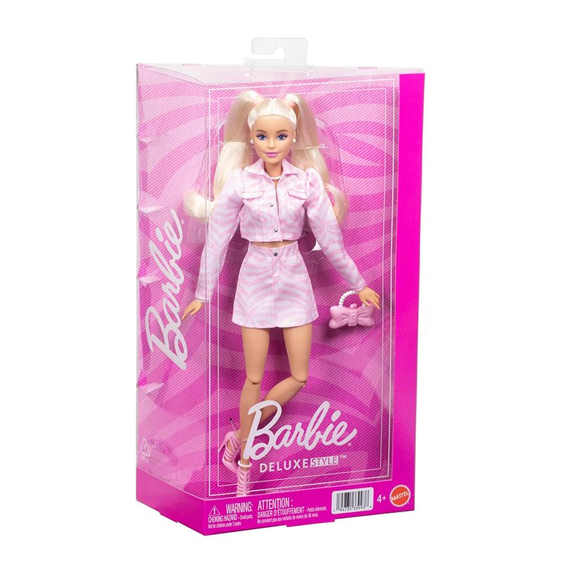 Barbie Deluxe Style Muñeca Conjunto Vaquero Rosa - Imagen 3