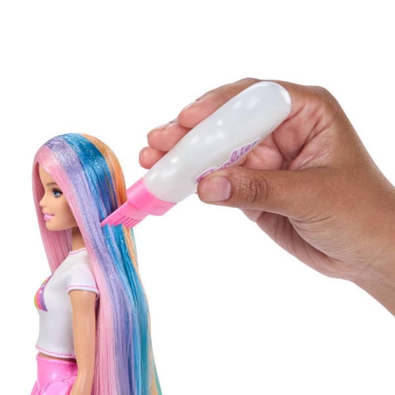Barbie Muñeca Mechas Arcoíris - Imagen 2