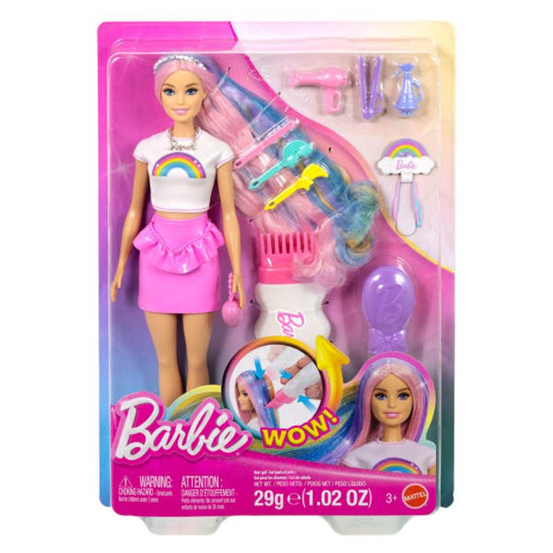 Barbie Muñeca Mechas Arcoíris - Imagen 5