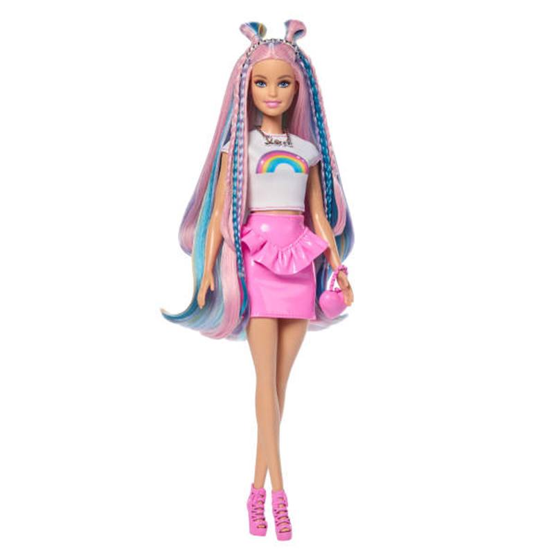 Barbie Muñeca Mechas Arcoíris - Imagen 6