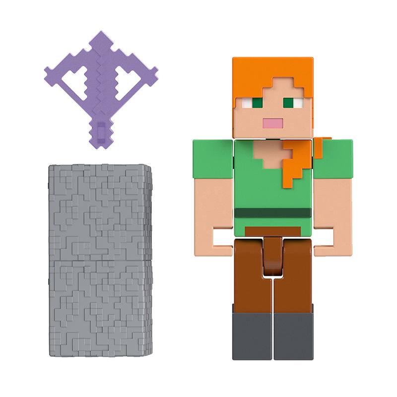 Minecraft Figura Alex con accesorios 9cm - Imagen 1