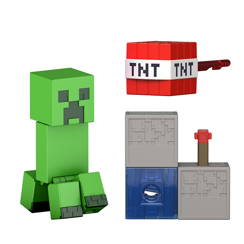 Minecraft Figura Creeper com acessórios 9cm