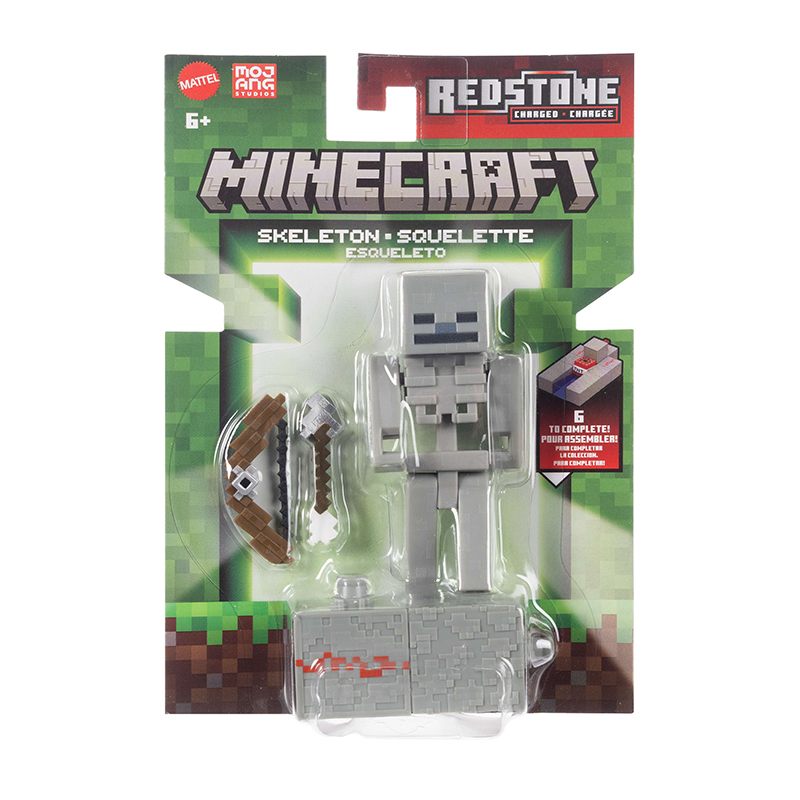 Minecraft Figura Skeleton con accesorios 9cm - Imagen 2
