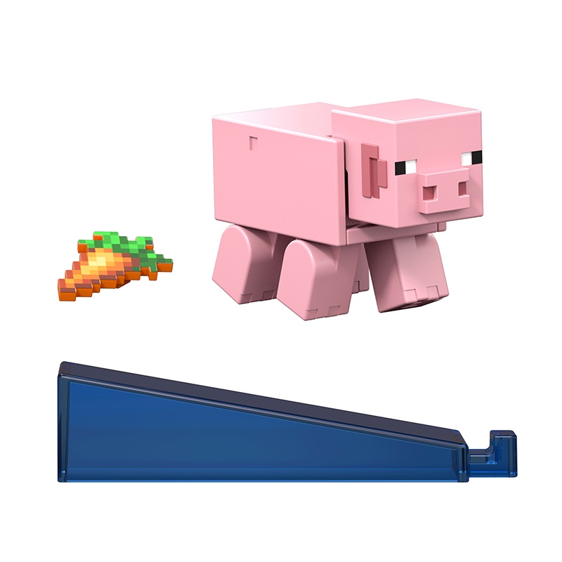 Minecraft Figura Pig con accesorios 9cm