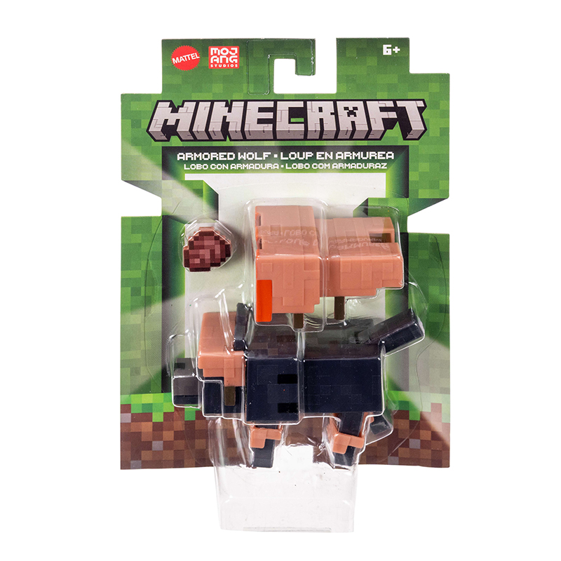 Minecraft Figura Armored Wolf 8cm