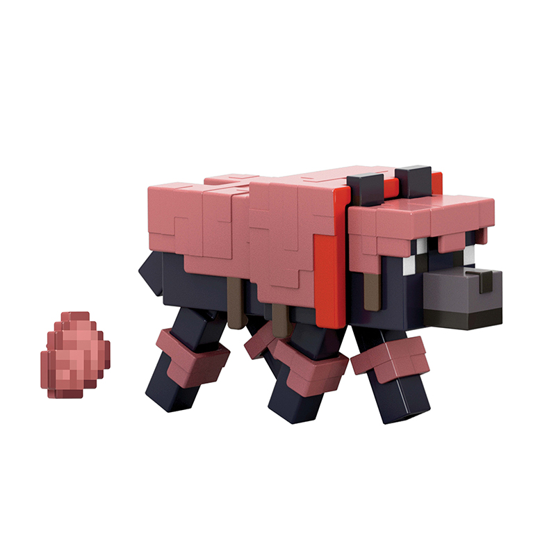 Minecraft Figura Armored Wolf 8cm - Imagen 1
