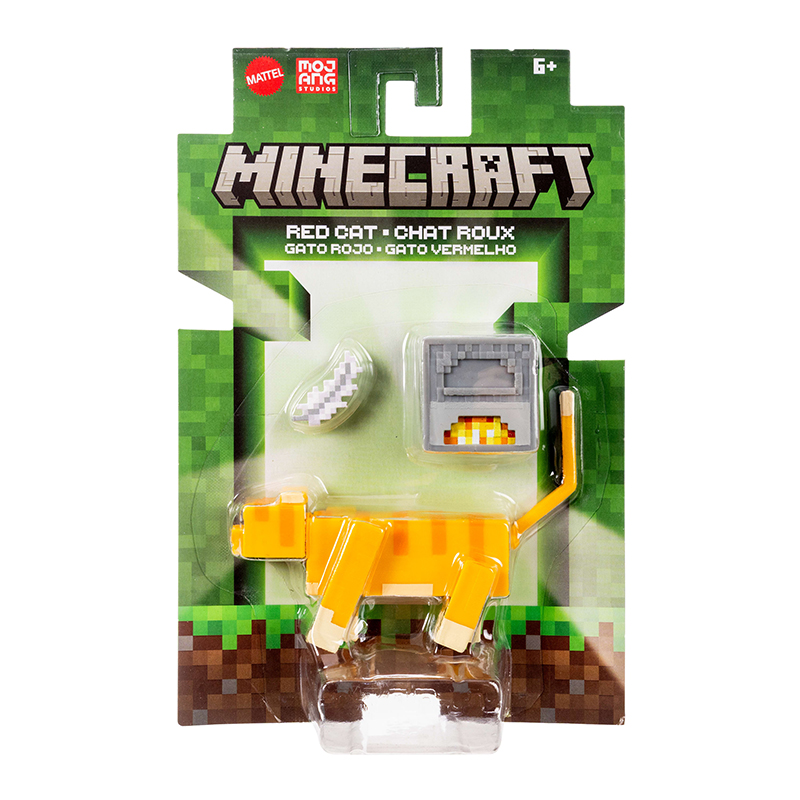 Minecraft Figura Red Tabby Cat 8cm