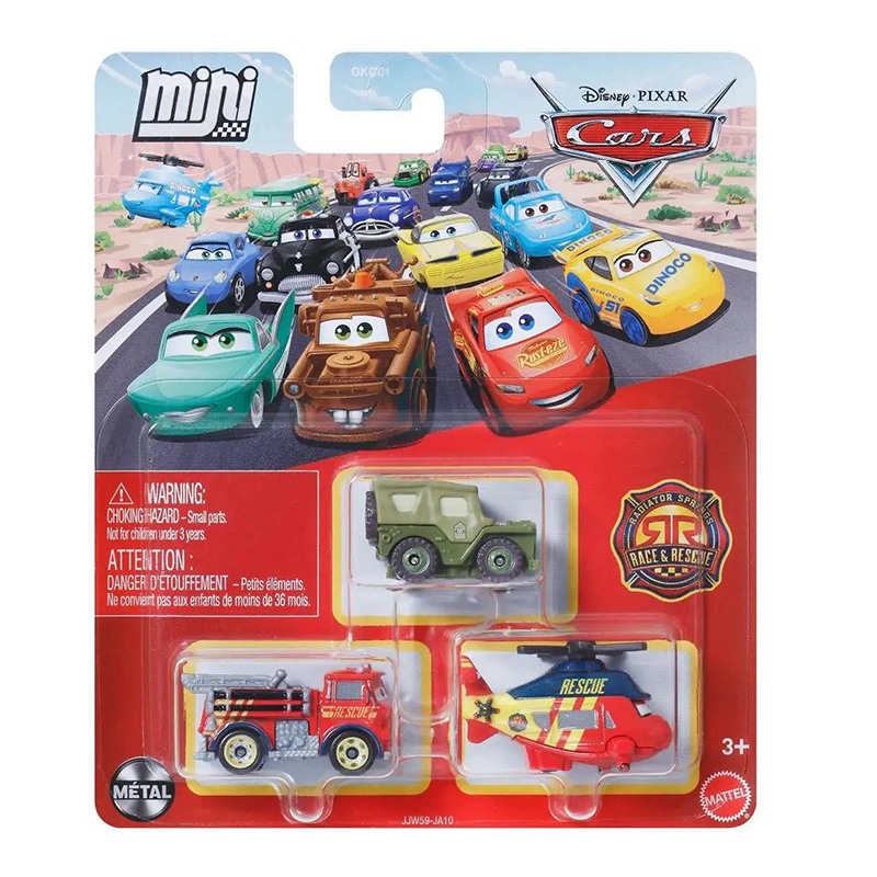 Cars Pack 3 Cotxes Mini Racers Sargento