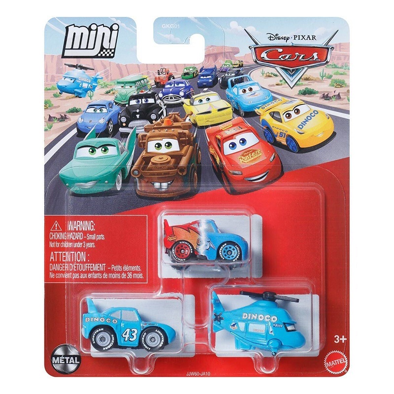 Cars Pack 3 Cotxes Mini Racers McQueen Transformable