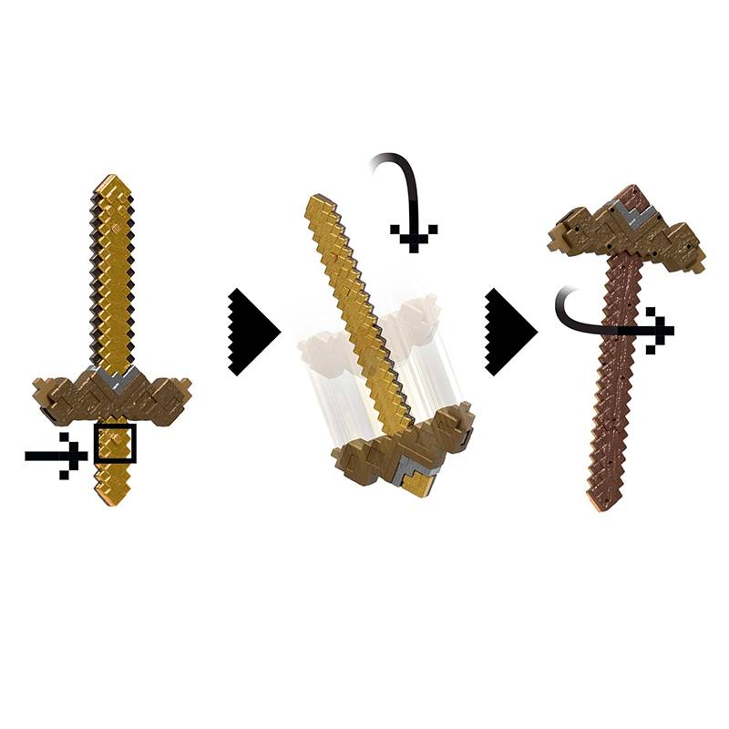 Minecraft Espada y Pico Transformable - Imagen 3
