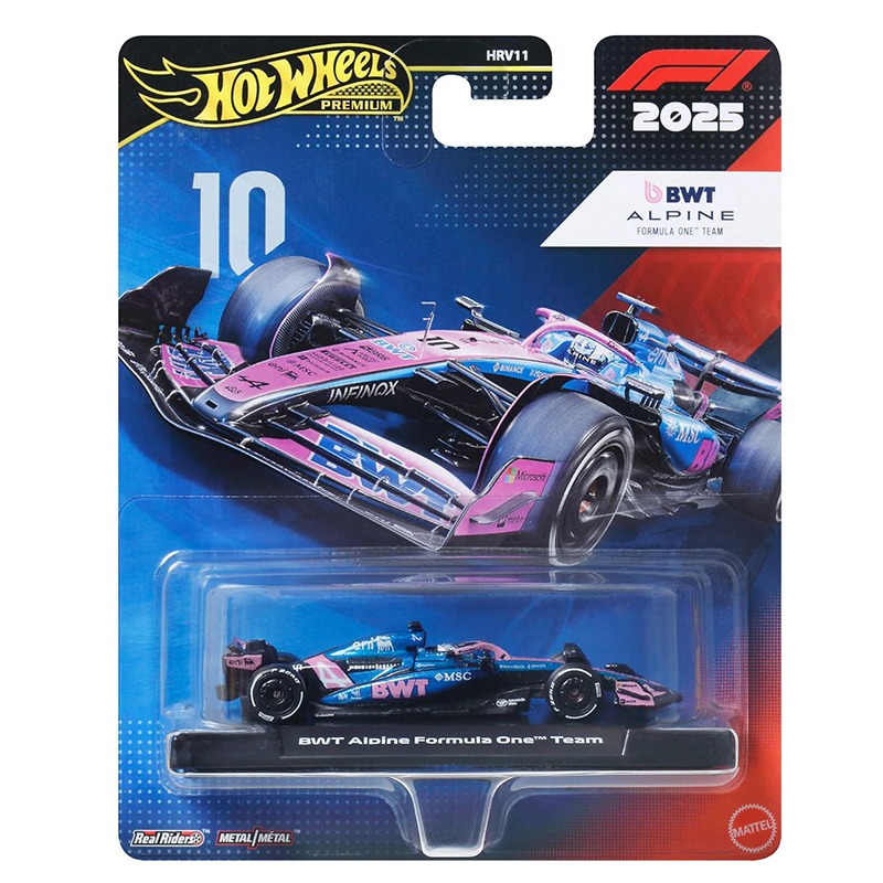 Hot Wheels Coche Formula 1 - BWT Alpine F1 Team 10 1:64