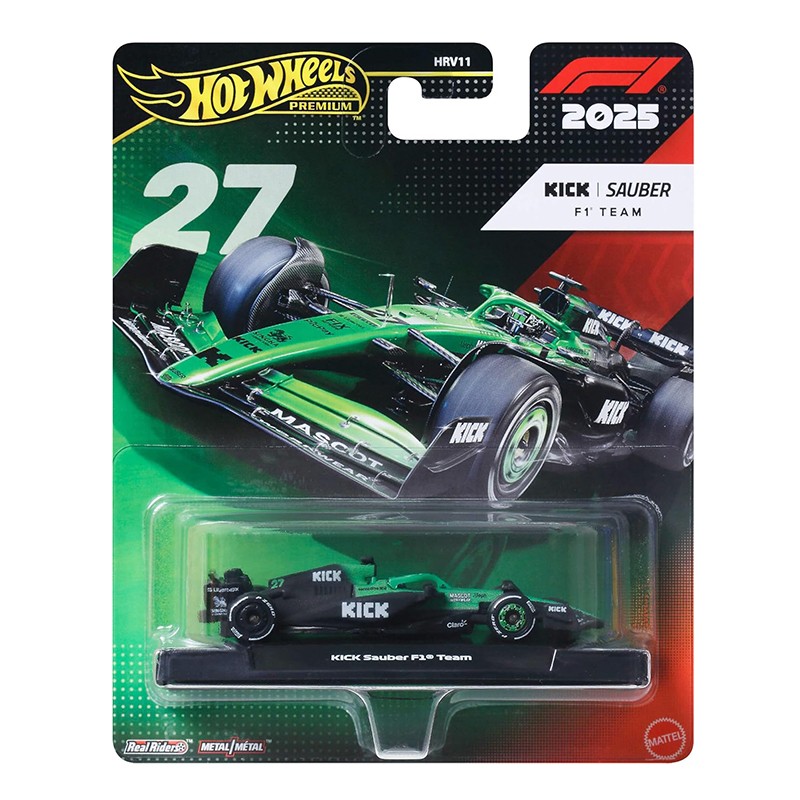 Hot Wheels Coche Formula 1 - Kick Sauber F1 Team 27 1:64