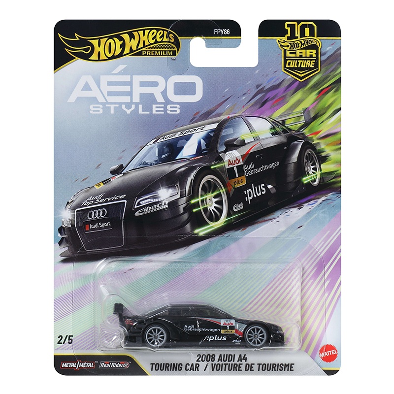 Hot Wheels Coche 2008 Audi A4 Touring Car Aéro Styles Car Culture 1:64