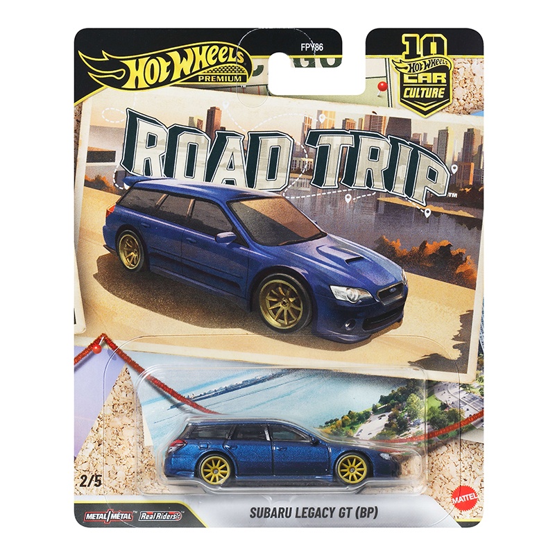 Hot Wheels Coche Subaru Legacy GT (BP) Car Culture Premium Road Trip 1:64