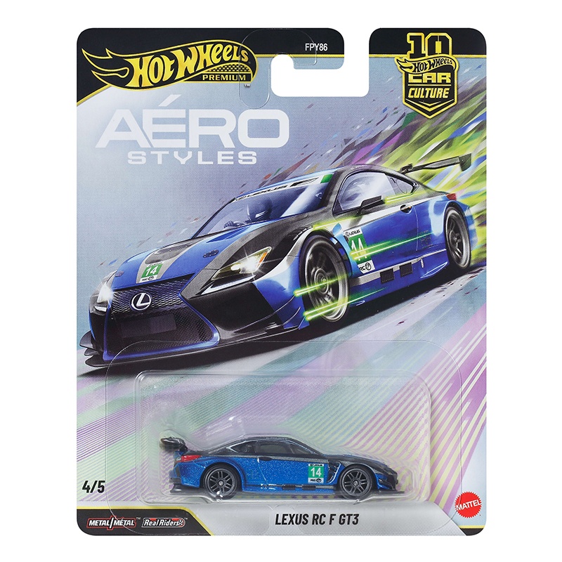 Hot Wheels Coche Lexus RC F GT3 Aéro Styles Car Culture 1:64