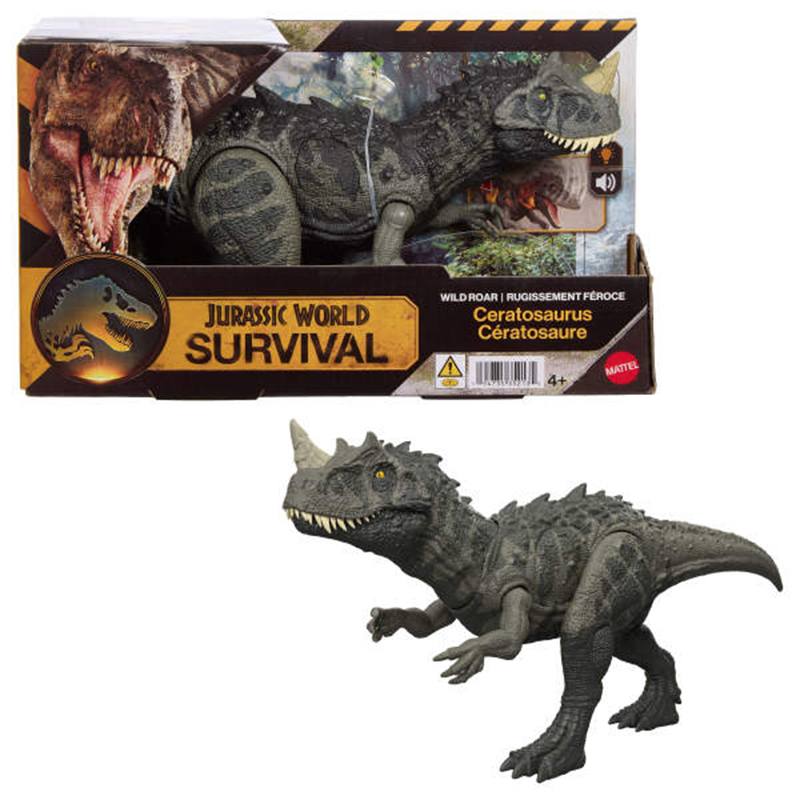 Jurassic World Survival Figura Dinosaurio Ceratosaurus Wild Roar