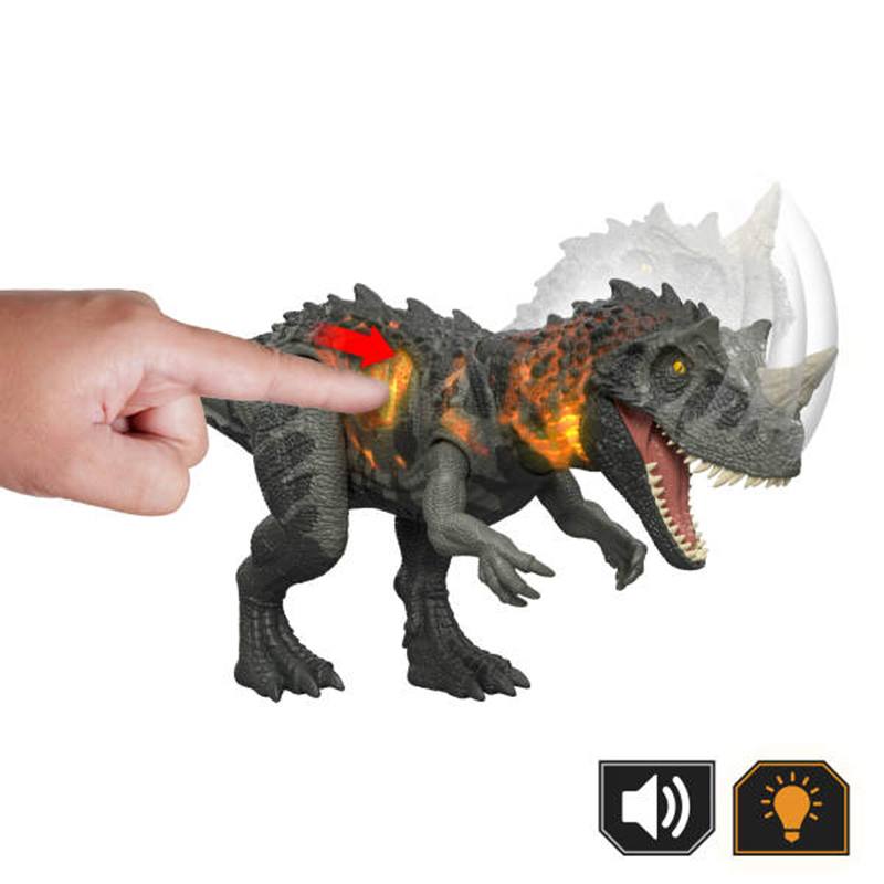 Jurassic World Survival Figura Dinosaurio Ceratosaurus Wild Roar - Imagen 3