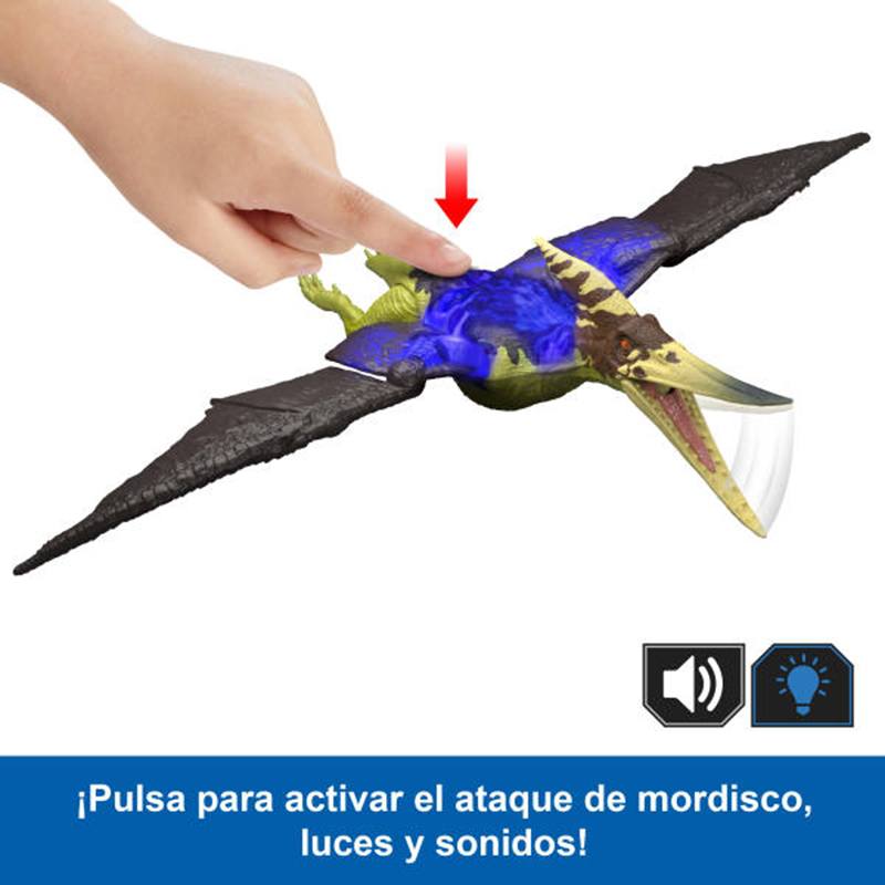 Jurassic World Survival Figura Dinosaurio Pteranodon Wild Roar - Imagen 4