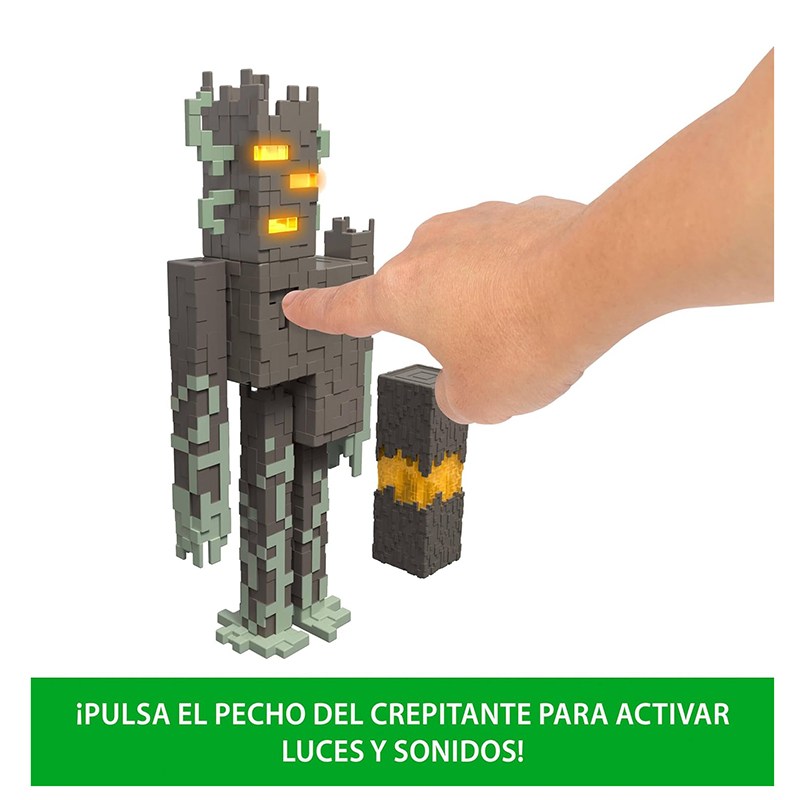 Minecraft Figura Crepitante Luces y Sonidos 20cm - Imagen 4