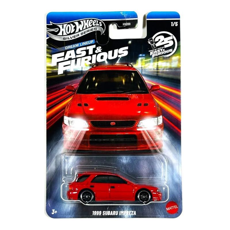Hot Wheels Fast and Furious Cotxe Subaru Impreza 1:64