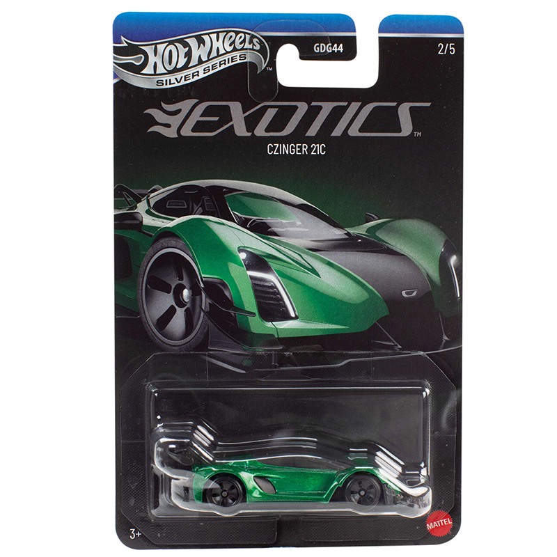 Hot Wheels Coche Czinger 21C Silver Series Exotic Envy 1:64