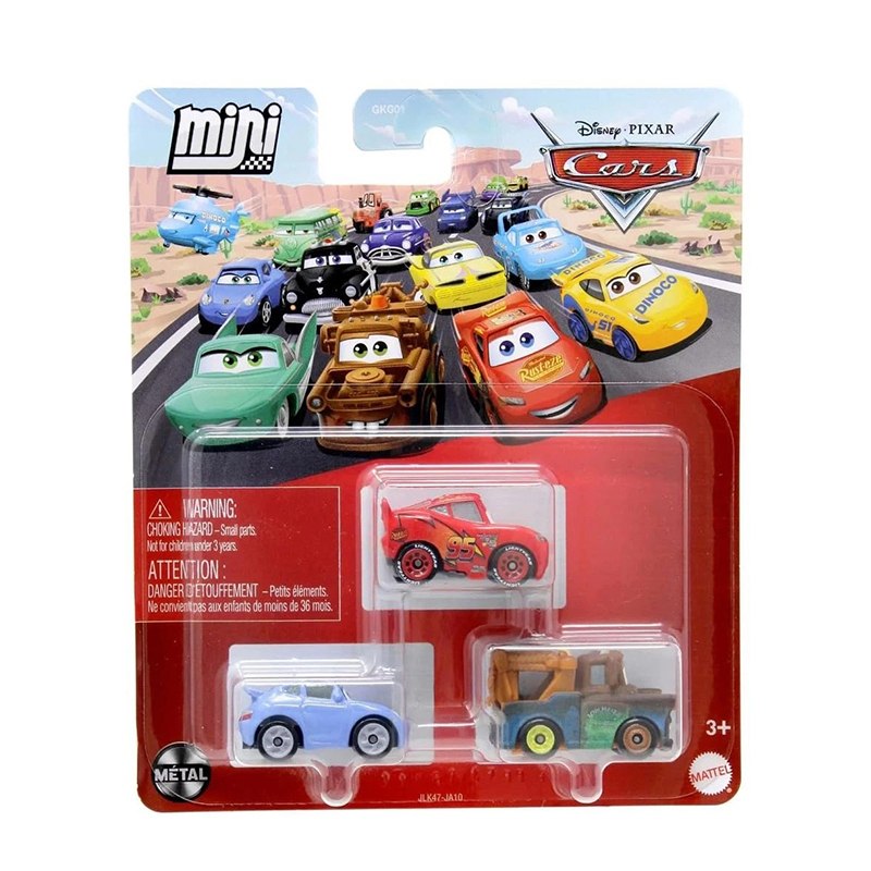 Cars Pack 3 Cotxes Mini Racers McQueen