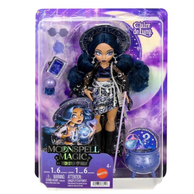 Monster High Muñeca Claire de Luna Moonspell Magic - Imagen 4