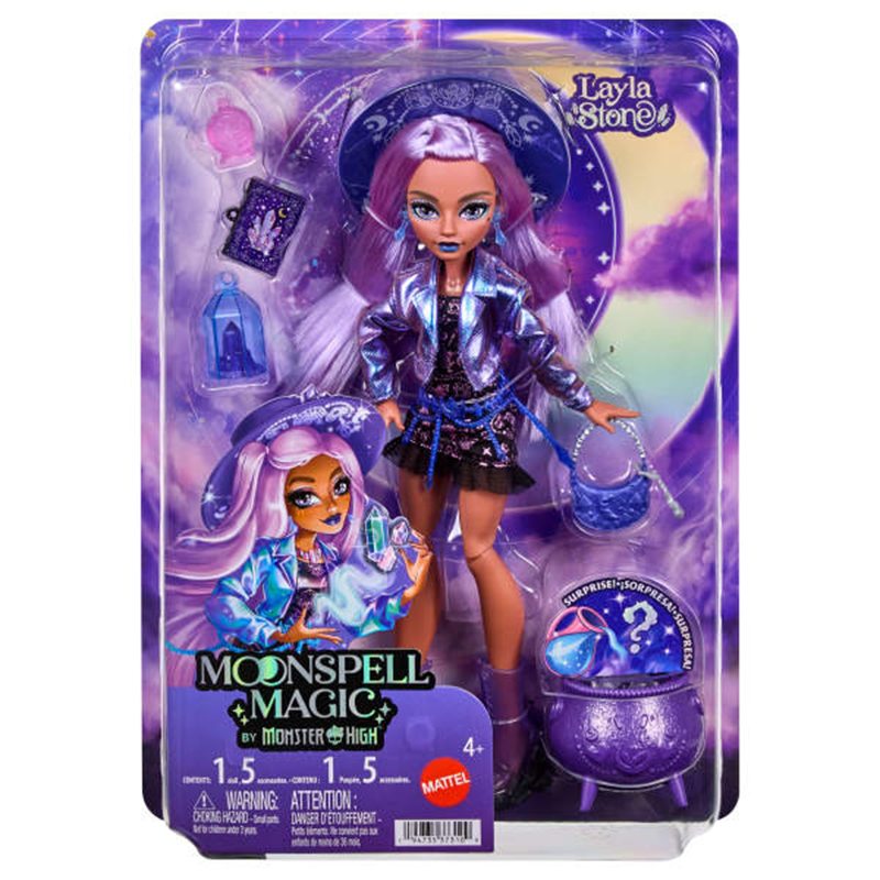 Monster High Muñeca Layla Stone Moonspell Magic - Imagen 5