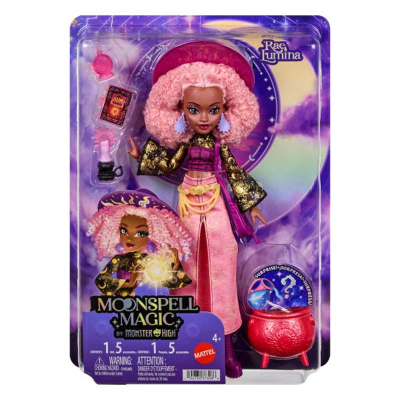 Monster High Muñeca Rae Lumina Moonspell Magic - Imagen 5