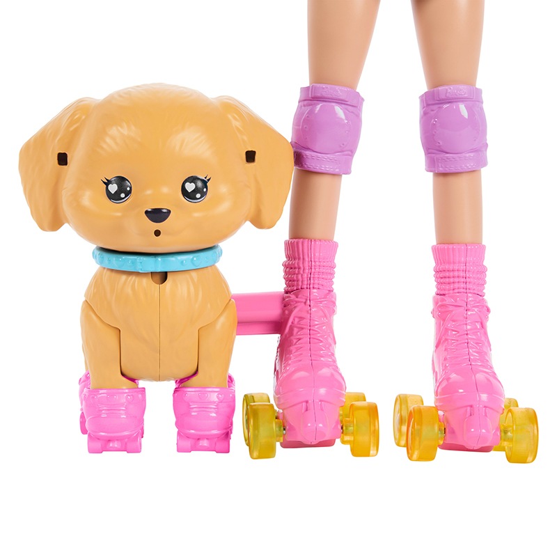 Barbie Muñeca Patina y Corre con Perrito - Imagen 3